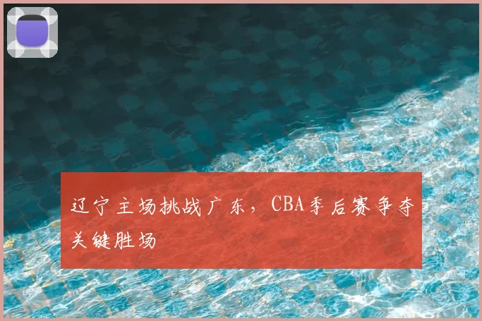 辽宁主场挑战广东，CBA季后赛争夺关键胜场